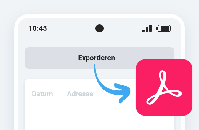 PDF fürs Finanzamt exportieren